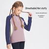 25 New Girls' Long-Sleeve Color-Block Sport T-Shirts - Fashionable Spring/Autumn Casual Basics
