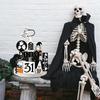 Ghost Tiered Tray Decor Wooden Cute Spooky Desktop Decoration for Festival Kitchen Black and White