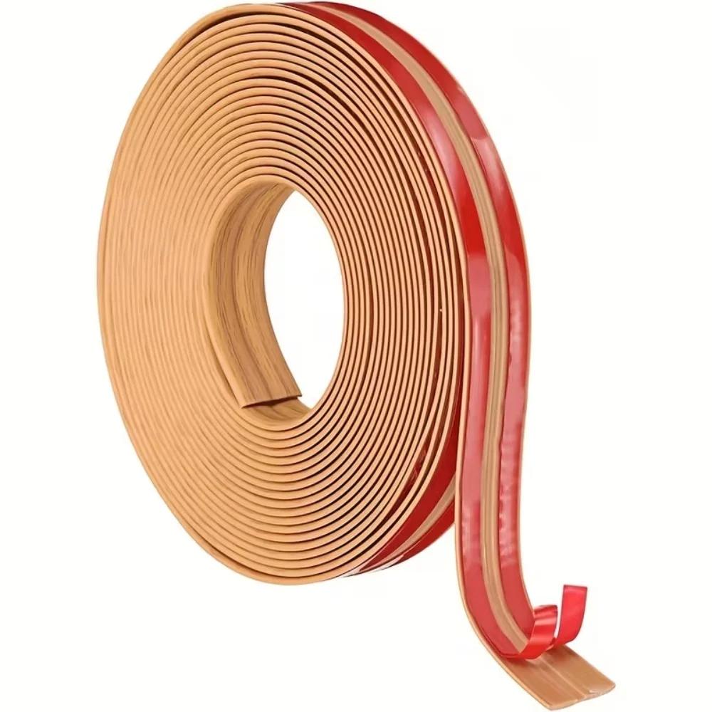 1pc 118.11X0.79in Inside Outside Corner Trim Moulding Flexible Wall Corner Protector Self Adhesive Edge Floor Transition Strip