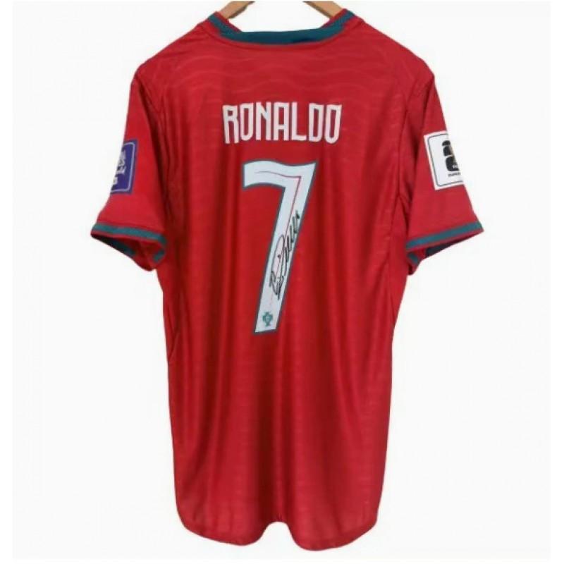 Retro futbola krekls Parakstīts izdevums Cristiano
