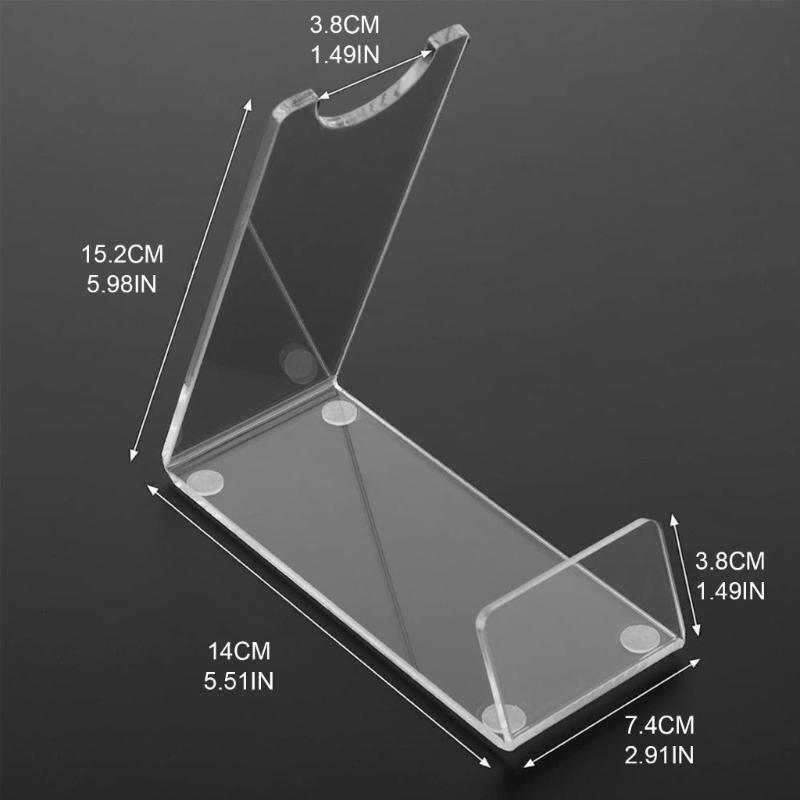 Durable Acrylic Stand for Desktop Decoration Record Storage Holder Anti Slip Pad Lightsaber Display Rack Record Storage