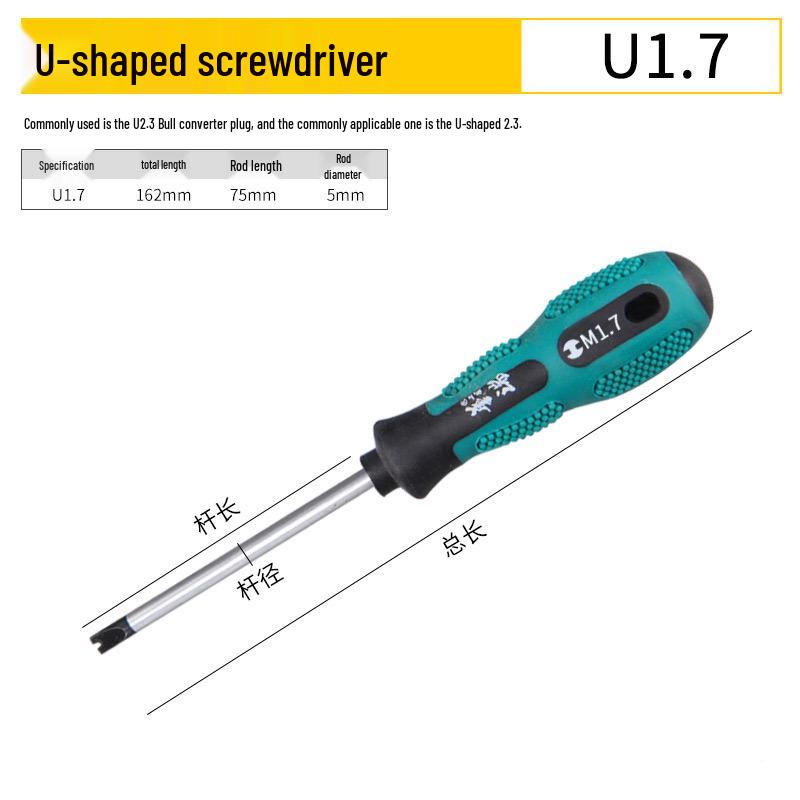 Multi-Shaped Screwdriver Set: Triangle, U, Y, Inner Cross, and Three-Edged Heads for Household Use