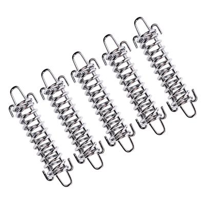 5pcs Strong Durable Stainless Steel Outdoor Tent Rope Tightening Spring Tool