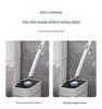 Wall-Mounted No-Dead-Corner Cat Ear Toilet Brush for Home Use
