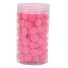 105pcs 15mm Silicone Beads Bulk Round Silicone Beads Loose Beads for Bracelet Necklace Keychain Making Baby Pink