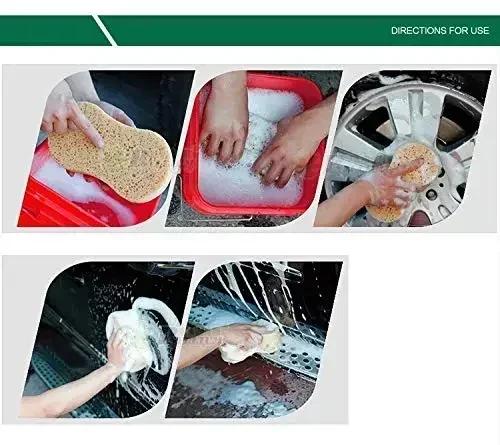 2/5Pcs High-density Car Washing Sponges Large Honeycomb 8-shaped Sponges Block Car Cleaning Waxing Tools Cleaning Accessories
