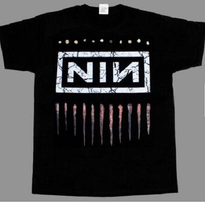 NINE INCH NAILS NIN LOGO NUOVA T-SHIRT NERA