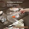 6PCS Adjustable Shoe Organizer Double-layer Footwear Support Slot Space Saving Cabinet Closet Stand Shoes Storage Rack Box H