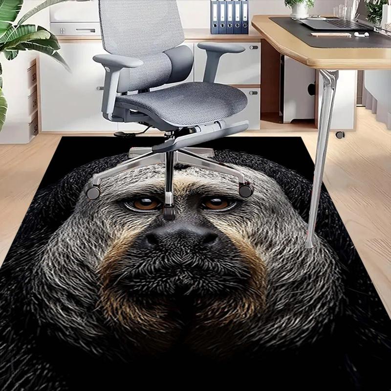 1PC Monkey, Portrait Extra Large Non-Slip Floor Carpet, Office, Family, Bedroom, Studio - Large Area Rug Indoor Rugs, Vibrant Colors-A276