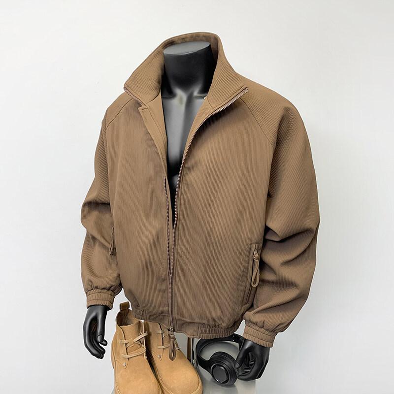 

2025 spring and autumn Japanese retro tooling textured jacket men s and women s same casual loose trendy brand versatile coat 3XL хаки