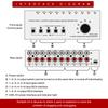 Stereo Sound Selector Sound Switcher Speaker Switching Sound Switching Box Switcher Selector for Stereo Speaker 6 In 4 Out