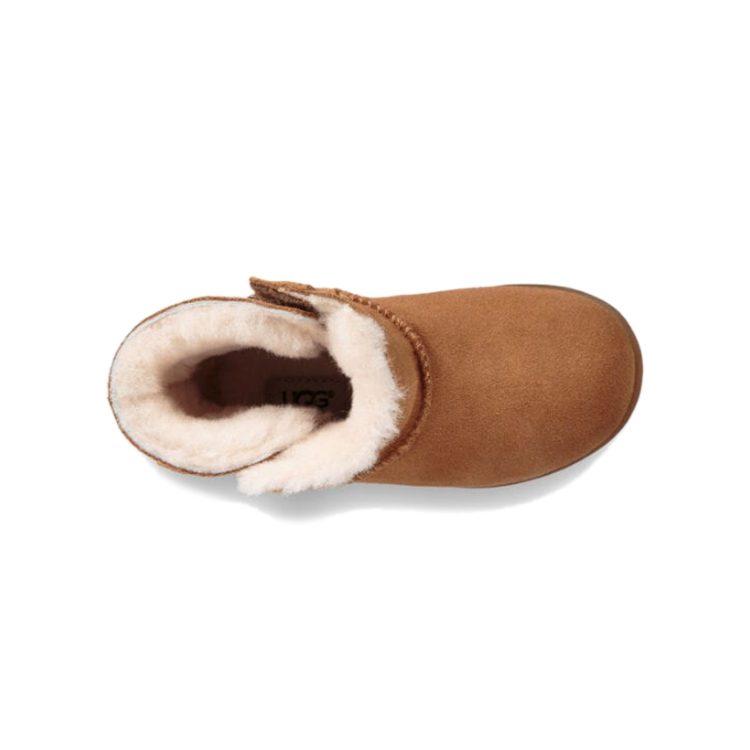 UGG Keelan Hook and Loop Fleece Lined Slip Resistant Abrasion Resistant Thermal Snow Boots Brown 1096089T-CHE