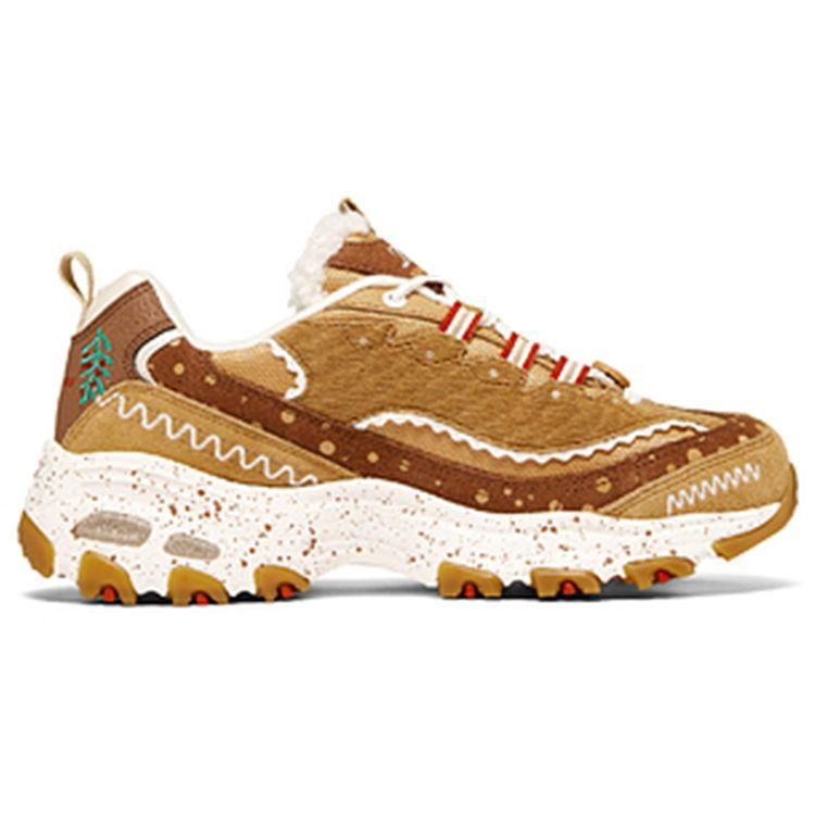 Skechers DLites 1.0 Snow Cake Shoes Women Sneakers Brown 149257-TNBR