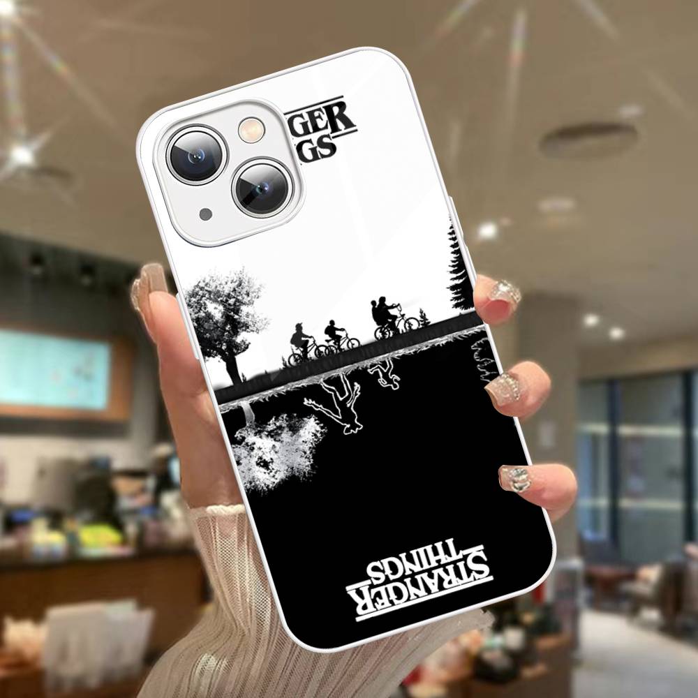 Hot S-Stranger T-Things For IPhone 14 13 12 Mini 11 Pro XS Max X XR 14 Plus Tempered Glass Cover