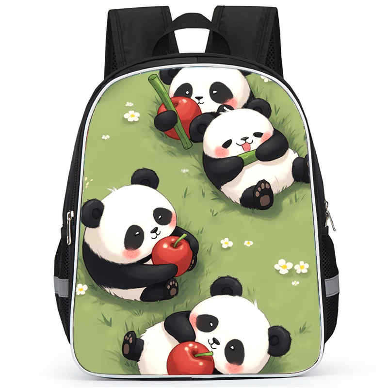Panda Niedliche Schultasche Verschleißfest Großes Fassungsvermögen Wirbelsäulenschutz Und Anti-Buckel Schüler Party Must-Have Leichter Rucksack