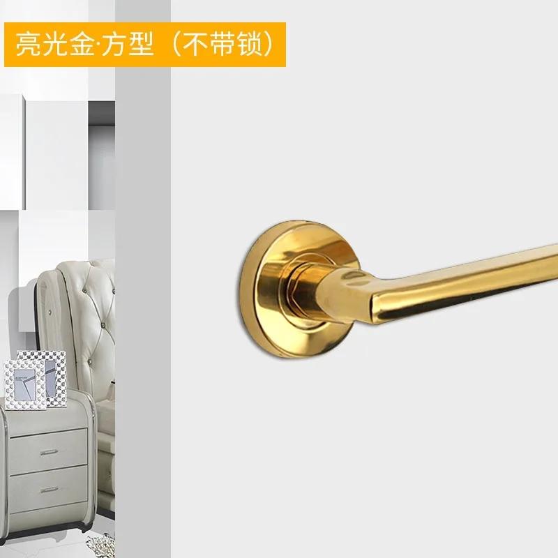 One Side Door Handles for Interior Doors Outside Black Door Handle Black Golden Silver Door Pulls Without Lock