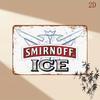 Smirnoff Ice Vintage Metal Tin Sign  Perfect Fathers Day Gift   Versatile Wall Decor for Home Bar CafeKitchen