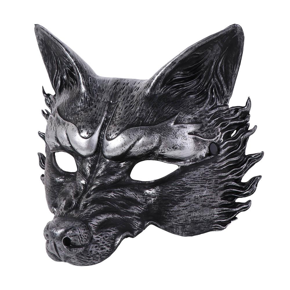 Wolf Masquerade Mask Animal Cosplay Mask Retro Halloween Mask  Men