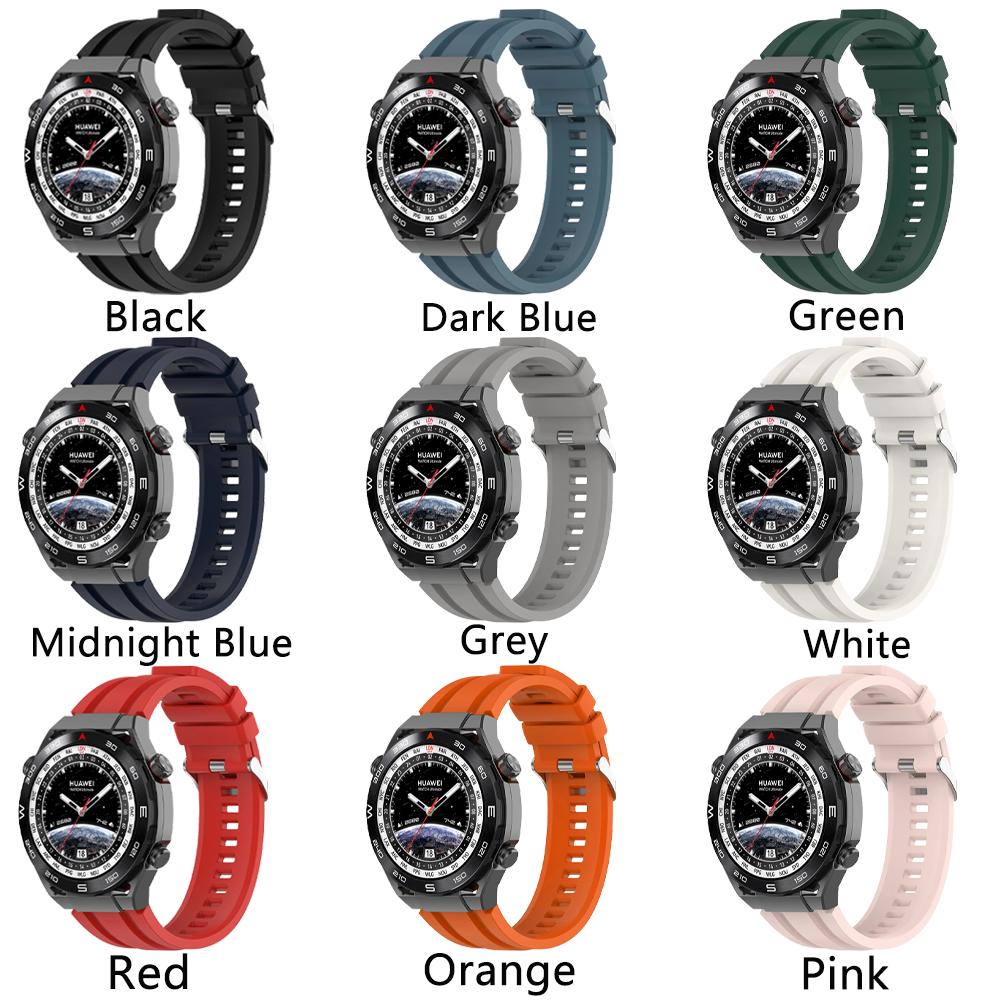 22mm Silicone Band for Huawei Watch GT 5/4 Pro mm/Ultimate/Buds/GT 3 2 PRO 46mm Belt Wristband Bracelet for Samsung Galaxy Watch 3 45mm/Gear S3 Strap