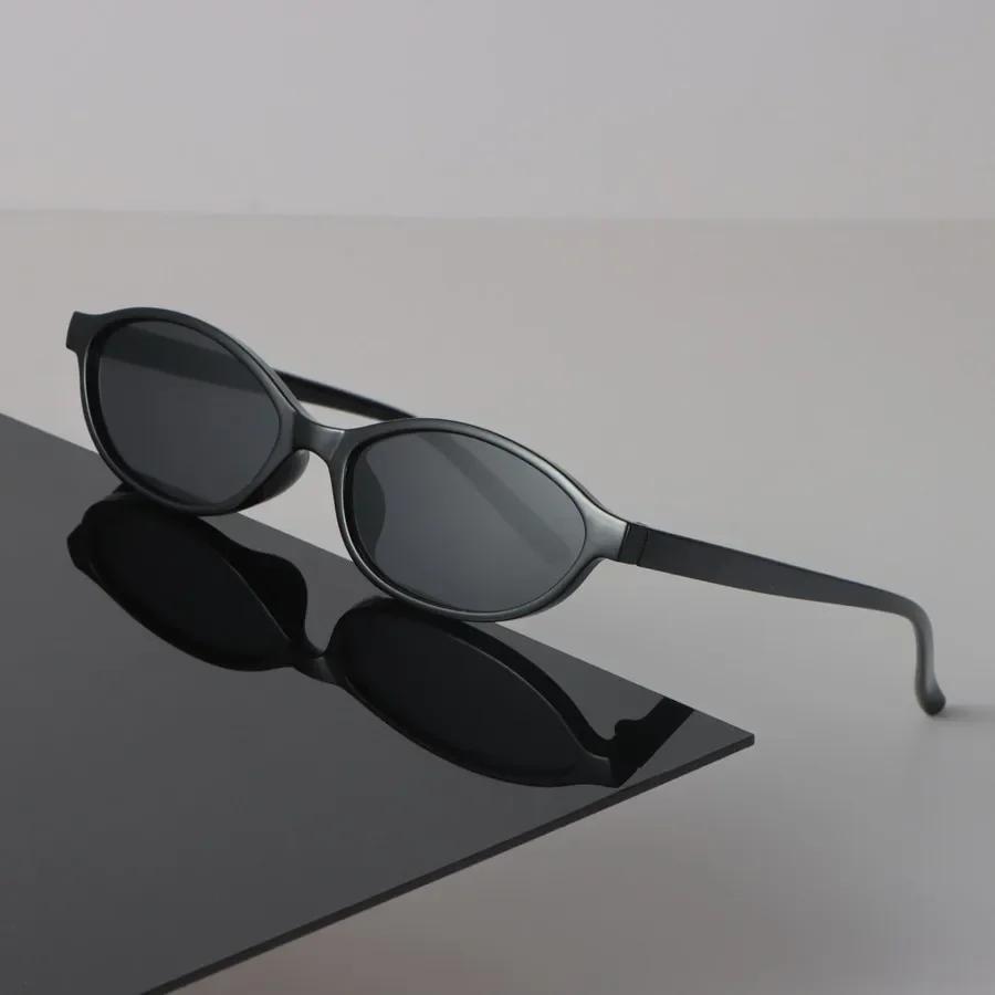 Cat Eye Sunglasses Women Men Vintage Stylish Mirror Minimalist Lens Sun Glasses Female Male Cool Personality
