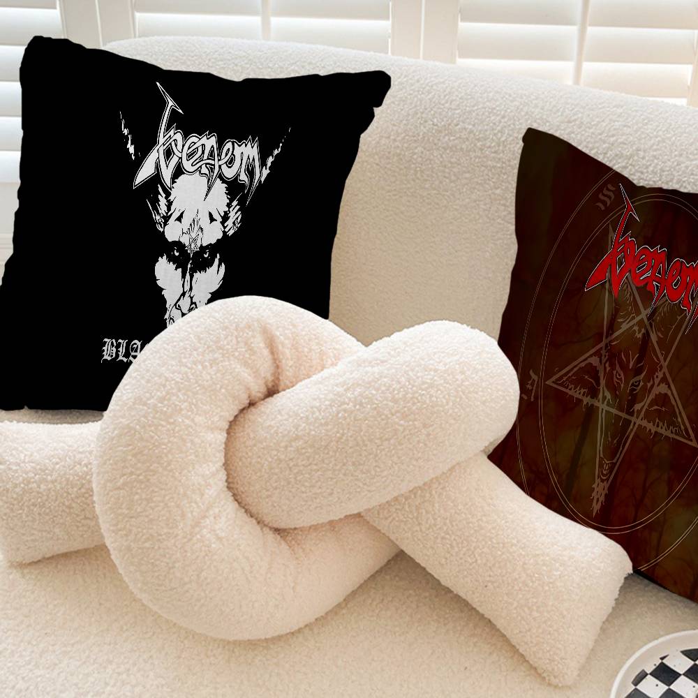 V-Venoms B-Black Metal Band Pillowcase Toon Gift Cushion Cover Bedroom Home Sofa Chair Seat Decor Pillow Case