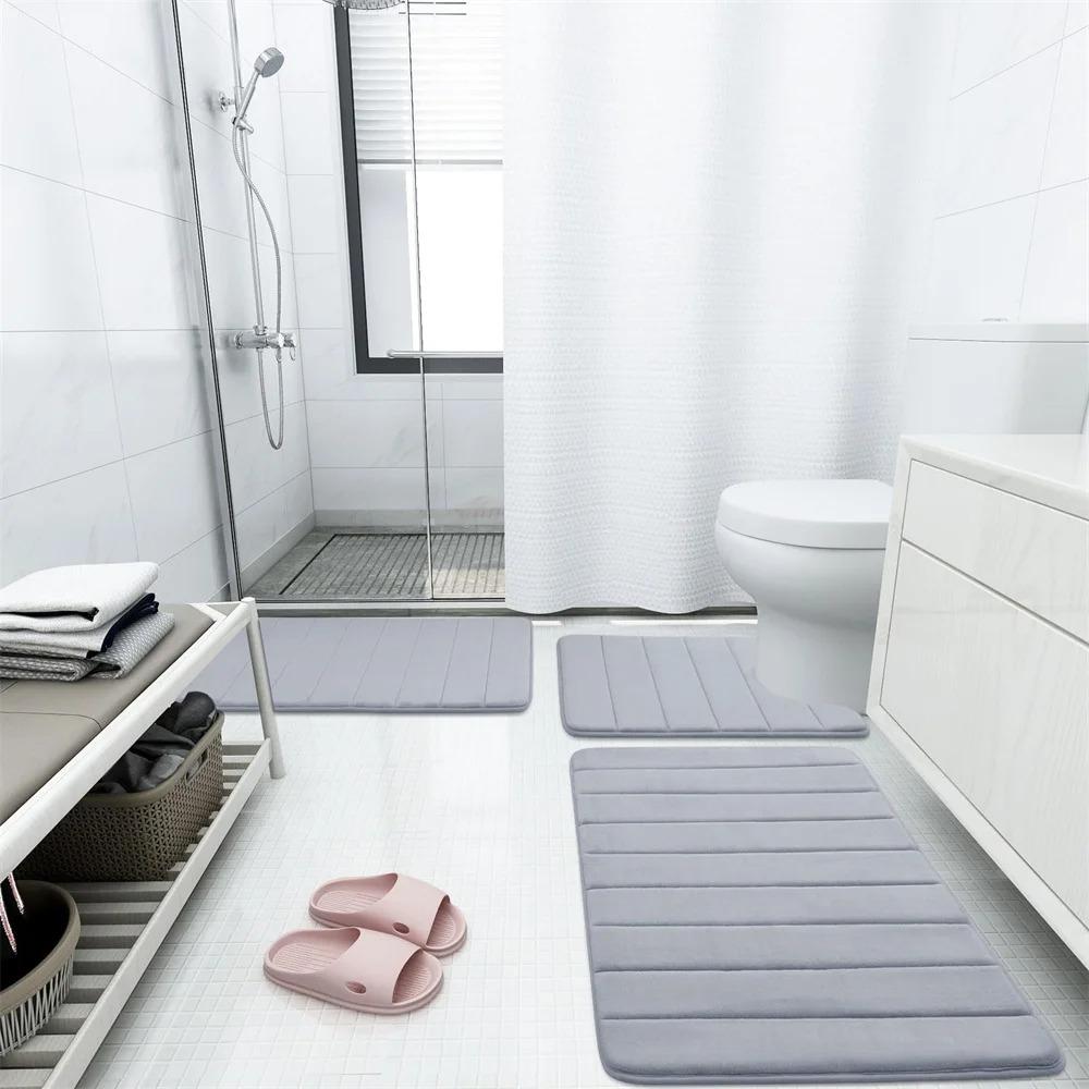 Super Absorbent Floor Mat, Super Absorbent Bath Mat, Super Anti Slip Coral Velvet Bathroom Floor Mat, Door Mat