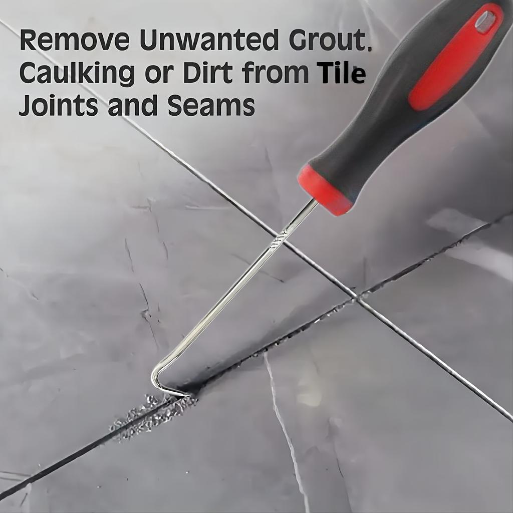 Garden Helper Sturdy and Durable Weed Hook, Easily Organizes Garden Pavement Crevice Weeds and Moss, Metal Material