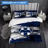 Football Club Emblem 3pcs K-pop music group Bedding set,Ideal for Bedroom, Dormitory,Including Duvet Cover And 2pcs Pillowcases,Fan gifts