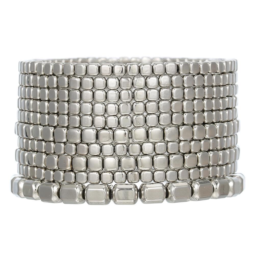 Bracelet Charme Bohème Multicouche avec Cordon Élastique pour Femmes Cadeau de Voyage