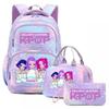 K-Pop Inspired Dual Compartment Backpack Teen Girls - Large Capacity 75L School Bag With Lunch Pouch Laptop Sleeve