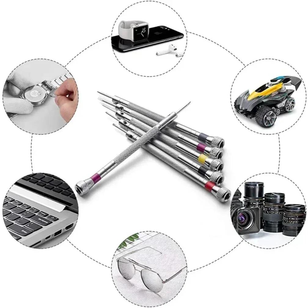 0.8-1.6mm Steel Screwdriver Is a Portable Watch Disassembly Tool Used for Watch Maintenance