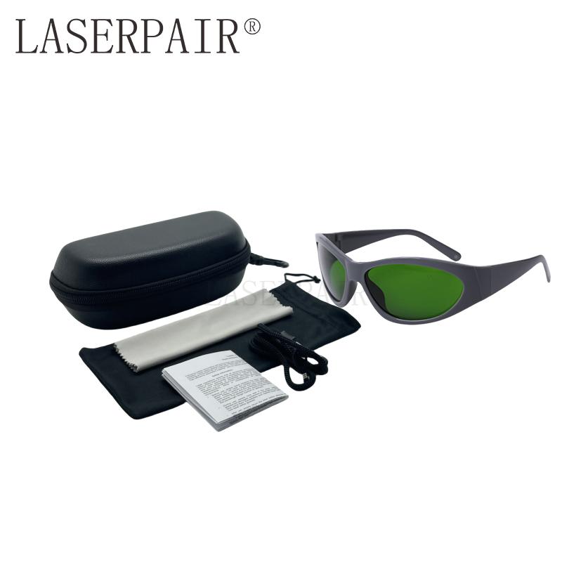 EN207 Certified Polycarbonate Welding Goggles Laser Radiation Safety Glasses for 1064nm 1320nm 1470nm YAG Laser Eye Protection (Green,safety glasses) зелёный