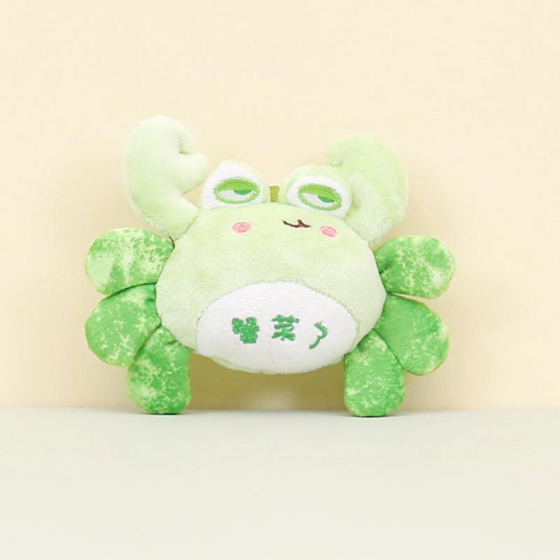 Adorable Plush Crab Keychain Soft Short Plush Filled With Pp Cotton 11cm
