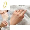 Modern Vietnamese Sand Gold Twisted Ring Delicate Simple Dome Band Trendy Couple Jewelry