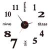 Digital Luminous DIY Acrylic Wall Clock - Punch-Free Decorative Quartz Timepiece