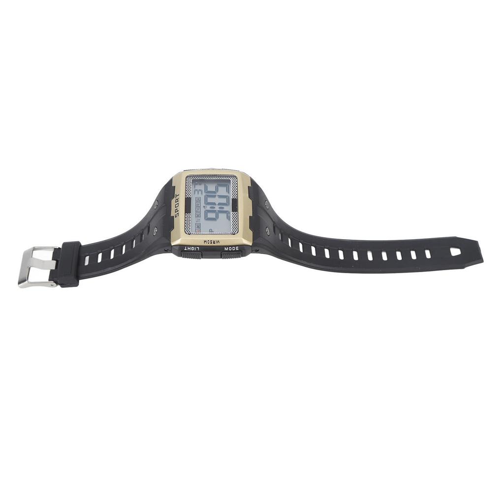 Men Sport Watch Waterproof Large Screen Portable Chronograph Watch for Outdoor Climbing Camping
