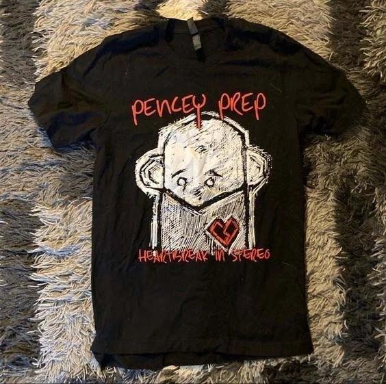 Винтажная футболка Фрэнка Айеро Pencey Prep Heartbreak In Stereo EA0867 Унисекс XXXL