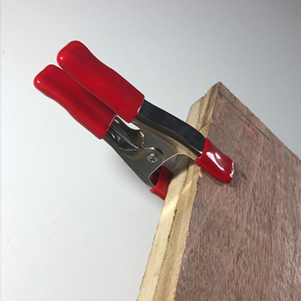 

1/5PCS Iron Nickel Plated Spring Clamp A-Shaped Clip Woodworking Clamps For Spring Clip Multi-Purpose Spring Clamps Hand Tools red