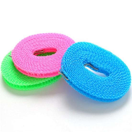 Clothes Drying Rope Wind Proof Easy to Apply Non-slip Fence-like Design Clothes Hanger Rope for Outdoor
