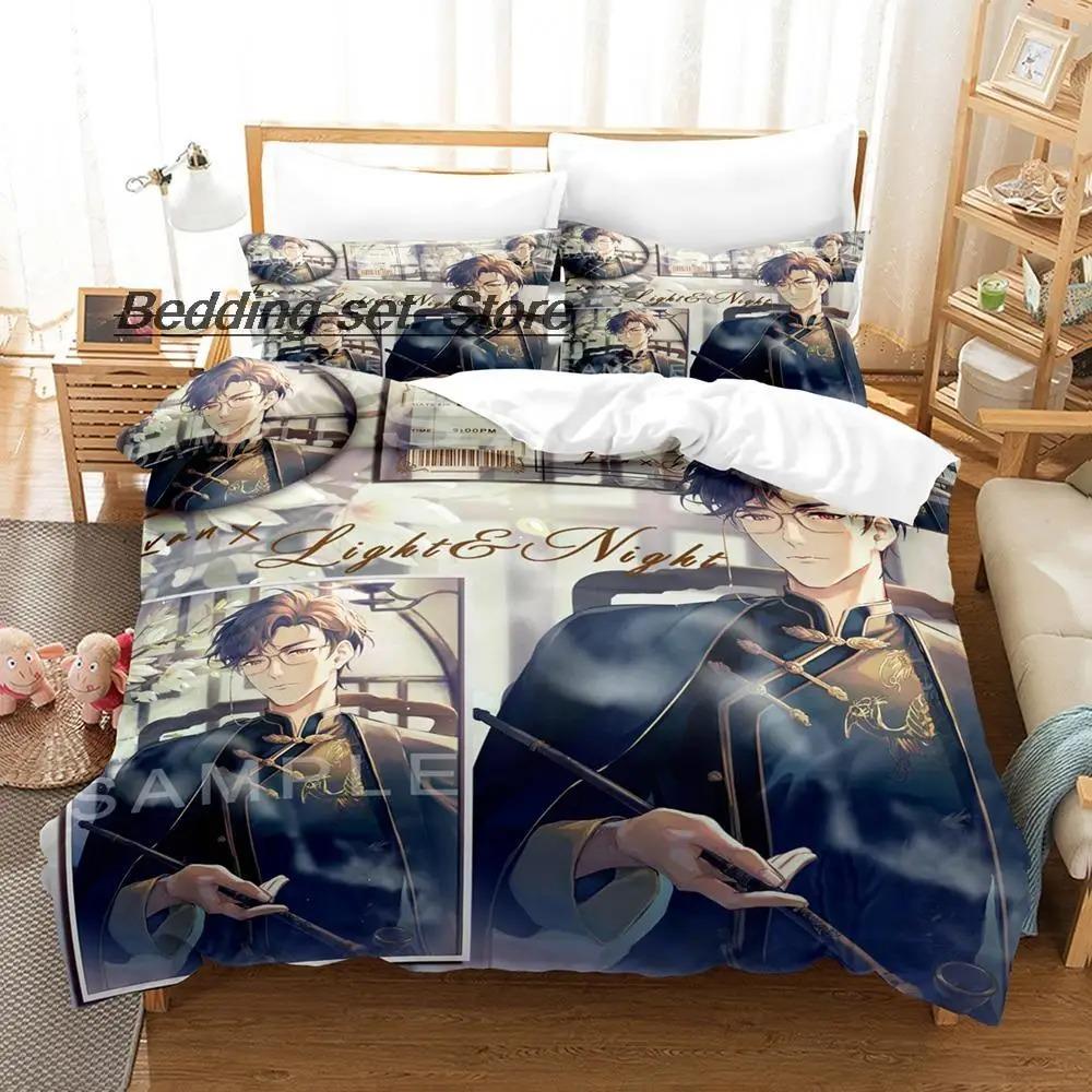 Game Light and Night Stand Osborn Evan Sariel Jesse Charlie Bedding Set Single Twin Full Queen King Size Bed Set Three Piece Set