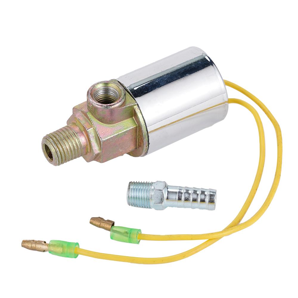 1/4inch 12V 24V 10A NEW Metal Car Train Truck Air Horn Electric Solenoid Valve Heavy Chrome