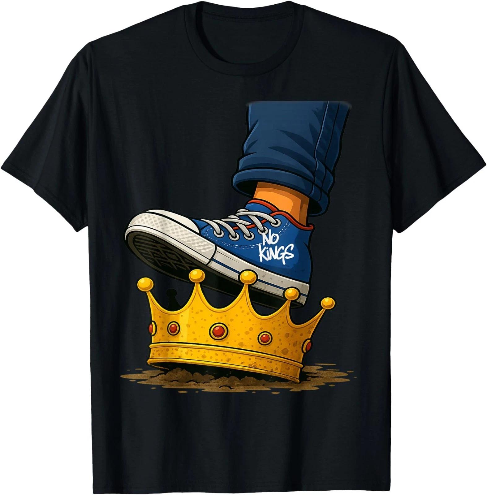 No Kings Shoe On Crown T-Shirt L