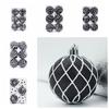 6PCS Shatterproof Christmas Pendant Ball Round Christmas Tree Decorative Christmas