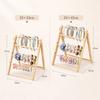 Wooden Material Hair Accessory Organizer 3-layer/4-layer Space-Saving Hair Band Holder Multi-Compartment Jewelry Organizer