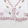Jnleaog Autumn New Women's Clothing Fashion Style Stylish Florals Embroider Poplin Tops 1281793