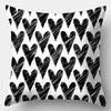 Home Decor Black  White Animal Pattern Throw Pillow Covers Pattern Cushion Cover Suitable for Sofa Bedroom Car Pillow Cover