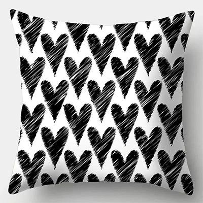 Home Decor Black White Animal Pattern Throw Pillow Covers Pattern Cushion Cover Suitable for Sofa Bedroom Car Pillow Cover