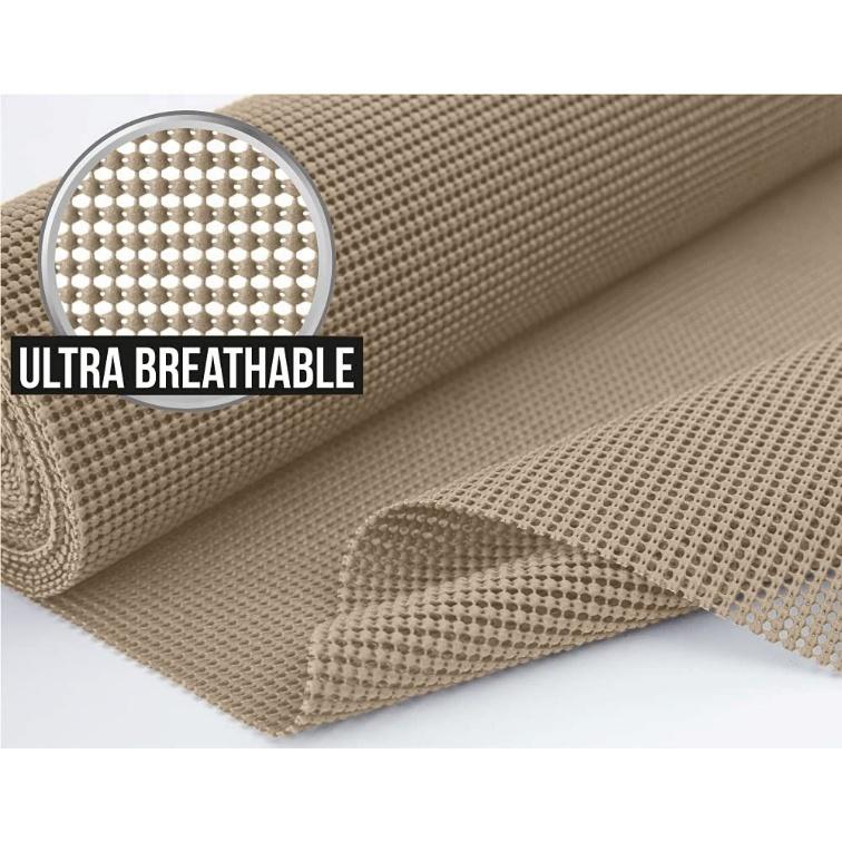 Professional Woven Non-Slip Shelf Grip Mat Easily Adjustable Thick Cabinet and Drawer Liner for Cars and Camping