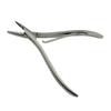 1 PC 7 Inch Silver Stainless Steel Clamp Hair Extension Plier with Two Holes Keratin Hair Extensions Removal Tools