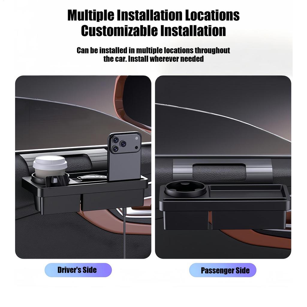 Door Cup Holder Non-Slip Storage Organizer Small Car Organizer For Door Window Truck SUV Phone Bottle Beverage Drink Coin Change